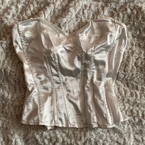 White corset top